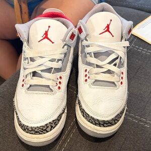 White & Red Retro Jordan’s